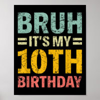 Bruh sein 10. Geburtstag 10 Jahre alter Jungs G