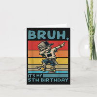 Bruh sein 5. Geburtstag Dabbing B-Tag Junge 5 Jahr