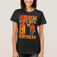 Bruh sein 8. Geburtstag Basketball Thema 8 Jahre