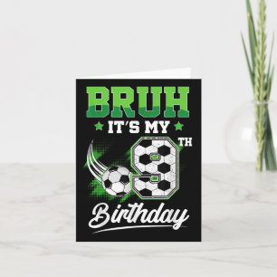 Bruh sein 9. Geburtstag Junge Sport Fan 9 Jahre al Karte