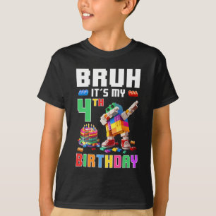 Bruh sein vierter Geburtstagskapitän Dabbing Bl T-Shirt