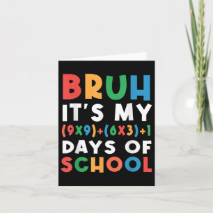 Bruh seine 100 Tage der Schule 100. Tag Formel M Karte