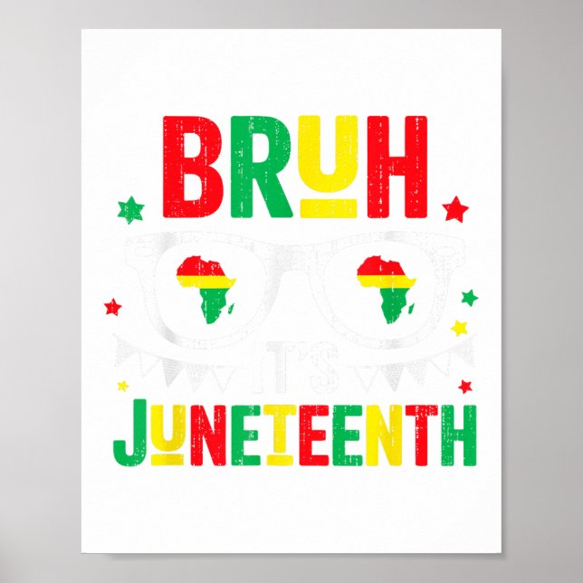 Bruh Seine Freiheit im Juni 19. Juni 1865 Afrika Poster (Vorne)