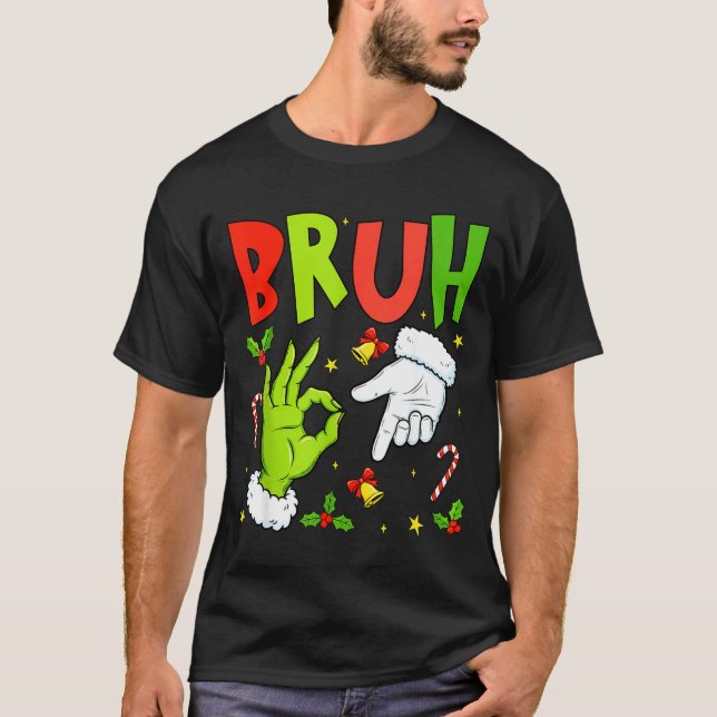 Bruh Six Seven Meme Christmas 67 Bruh Christmas 6  T-Shirt (Vorderseite)