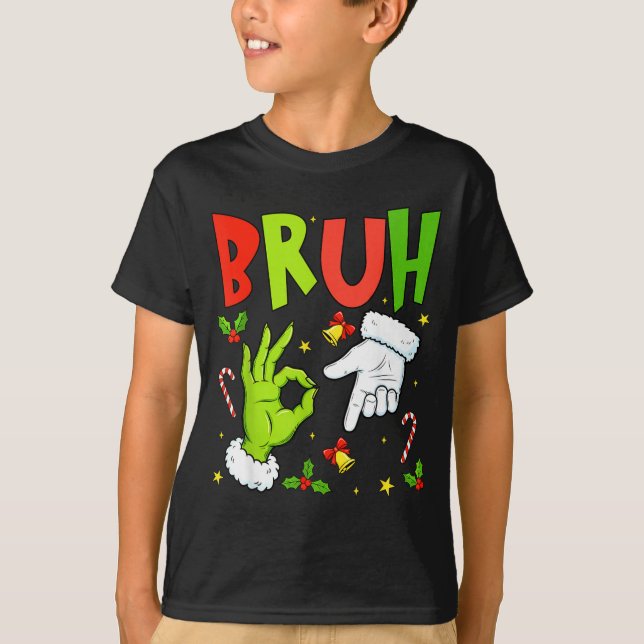 Bruh Six Seven Meme Christmas 67 Bruh Christmas 6  T-Shirt (Vorderseite)