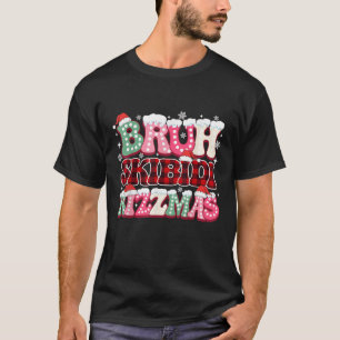 Bruh Skibidi Rizzmas Buffalo Kariert Gehirnfaul Sc T-Shirt