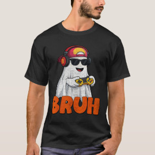 Bruh Spooky Boo Halloween Costume Game Mens T-Shirt