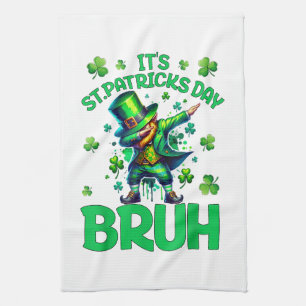 Bruh St. Patrick's Day Geschirrtuch