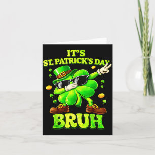 Bruh St Patricks Day Jungen Kinder Sankt Patricks Karte
