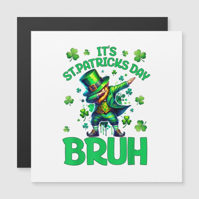 Bruh St. Patrick's Day Magnetkarte (Vorne/Hinten)