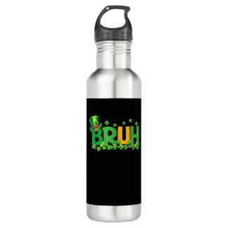 Bruh St Patrick's Day Teens Boys Kids Funny Gift T Edelstahlflasche