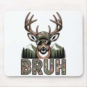 Bruh-Tarnung Hirschjagd-Tarnung-Elch-Bock-Lustig-J Mousepad