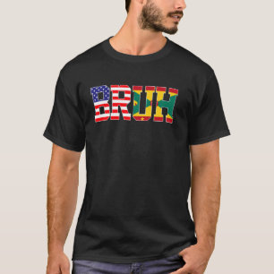 Bruh USA Grenada Landesflagge Amerikanisch Grenadi T-Shirt