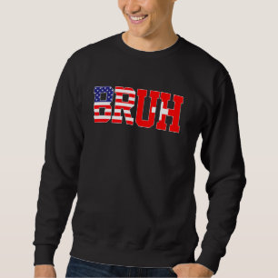 Bruh USA Schweiz Länderflagge American Swiss G Sweatshirt