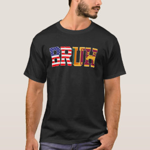 Bruh USA Sri Lanka Country Flag American Sri Lanka T-Shirt