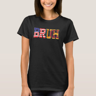 Bruh USA Sri Lanka Country Flag American Sri Lanka T-Shirt