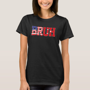 Bruh USA Türkei Country Flag American Turkish Girl T-Shirt