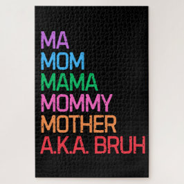 Bruh war früher als Mama-Muttertagsmüttergeschenk  Puzzle