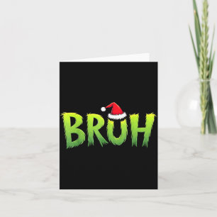 Bruh Weihnachten Kinder Teenager Jungen Lustiges W Karte