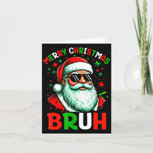 Bruh Weihnachten Teenager Jungen Kinder Weihnachte Karte