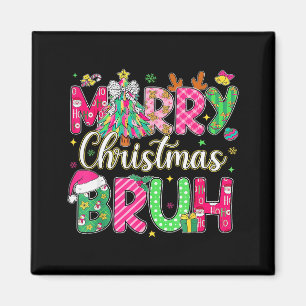 Bruh Weihnachts-Shirt Kinder Xmas Männer Teenager Magnet