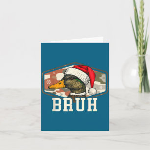 Bruh Weihnachtsmann-Enten-Jagd-Tarnmütze Männer Fr Karte