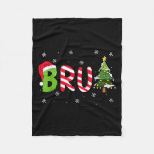 Bruh Weihnachtsspruch Bro Lustig Männer Jungen Bru Fleecedecke
