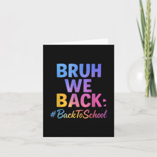Bruh, wir unterstützen LehrerInnen glücklichen ers Karte