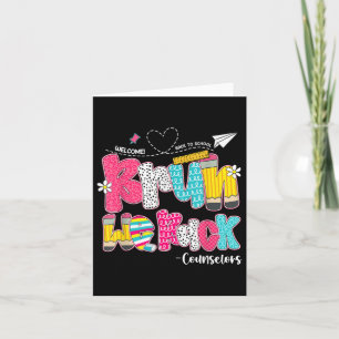 Bruh wir zurück Berater Willkommen zurück zur Schu Karte