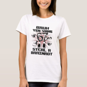 Bruh Yin Yang 67 Six Seven 6-7 Lustiger Brainrot F T-Shirt