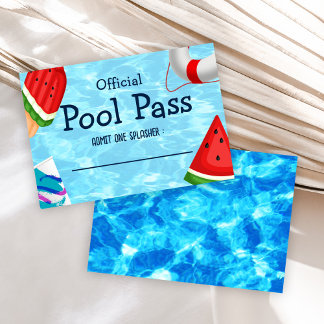 Bruh You In Birthday Pool Party Enclosure Card Einladung