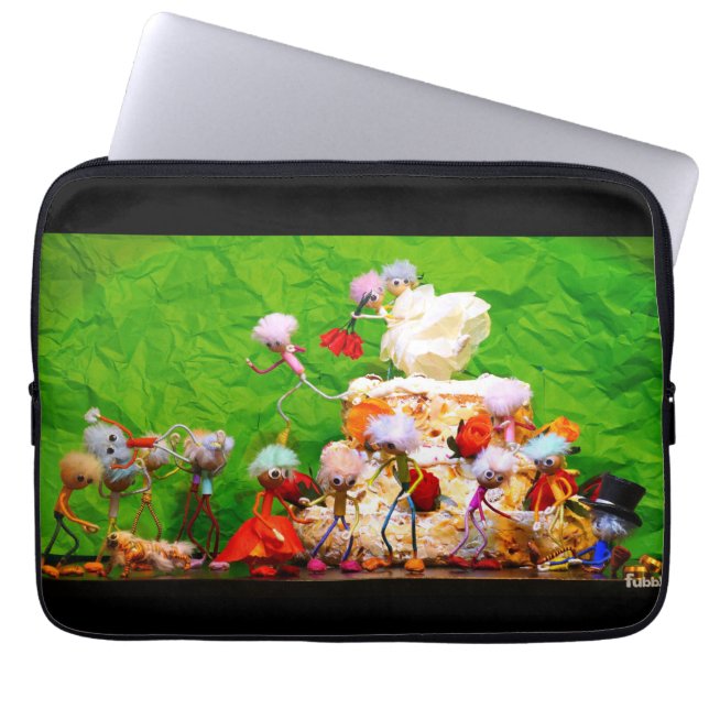 Bruidsfeest van de Fubby's. Laptopschutzhülle (Vorderseite)