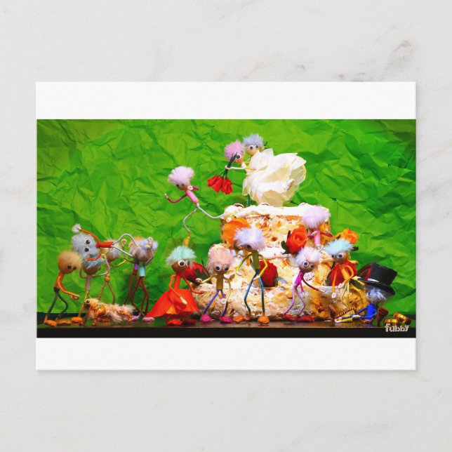 Bruidsfeest van de Fubby's. Postkarte (Vorderseite)