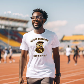 Bruin Mascot | Brown & Gold - Uni T-Shirt