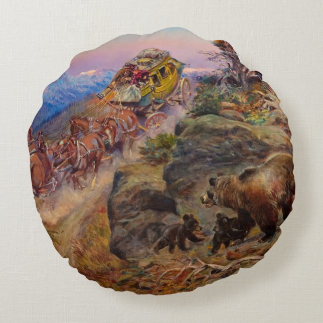 Bruin Not Bunny drehte die Führer,1924 von Russell Rundes Kissen (Rückseite)