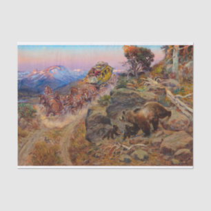 Bruin Not Bunny drehte die Führer von C. M Russell Seidenpapier