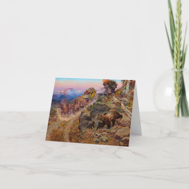 Bruin Not Bunny Turned the Leaders,1924 by Russell Dankeskarte (Vorderseite)