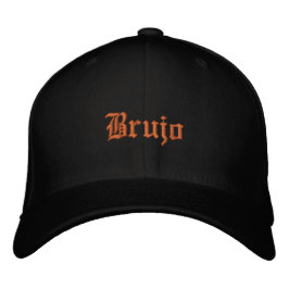 Brujo Warlock Personalize Name on Back of Black Bestickte Baseballkappe