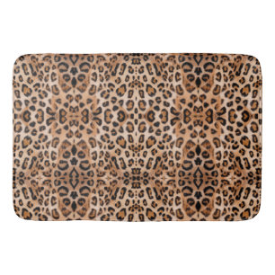 Brülle mit Stil: Individuell bedruckter Leopard-Ba Badematte