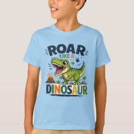 Brülle wie ein Dinosaurier T-Shirt