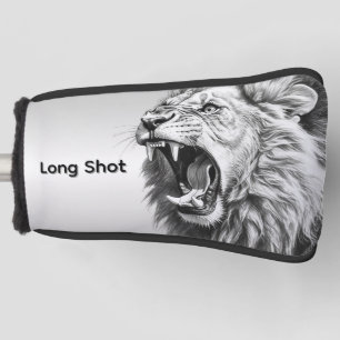 Brüllen des Löwen Benutzerdefinierter Text Golf Headcover