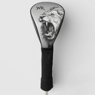 Brüllen des Löwen Persönliche Initialen Golf Headcover