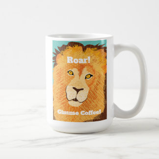 Brüllen! Graphic Lion's Face 15 oz. Mug Kaffeetasse