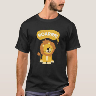 Brüllen ich Löwenmädchen Jungen Tiger Katze Tier F T-Shirt