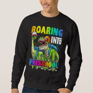 Brüllend in den Vorschul-Dinosaurier-Rucksack zurü Sweatshirt