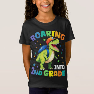 Brüllende 2. Klasse Dinosaurier T Rex Zurück zur S T-Shirt