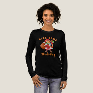 Brüllende Ferien-Tiger-Santa-Weihnachten Tri-Blend Shirt