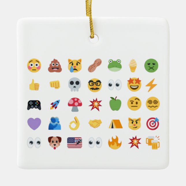 Brüllende Kitty 35 Emoji-Zeitachse GME MOASS DFV M Keramikornament (Vorderseite)