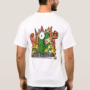 Brüllender Dinosaurier-Cartoon T-Shirt