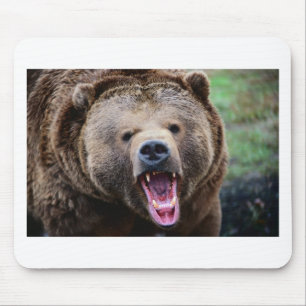 Brüllender Grizzlybär Mousepad